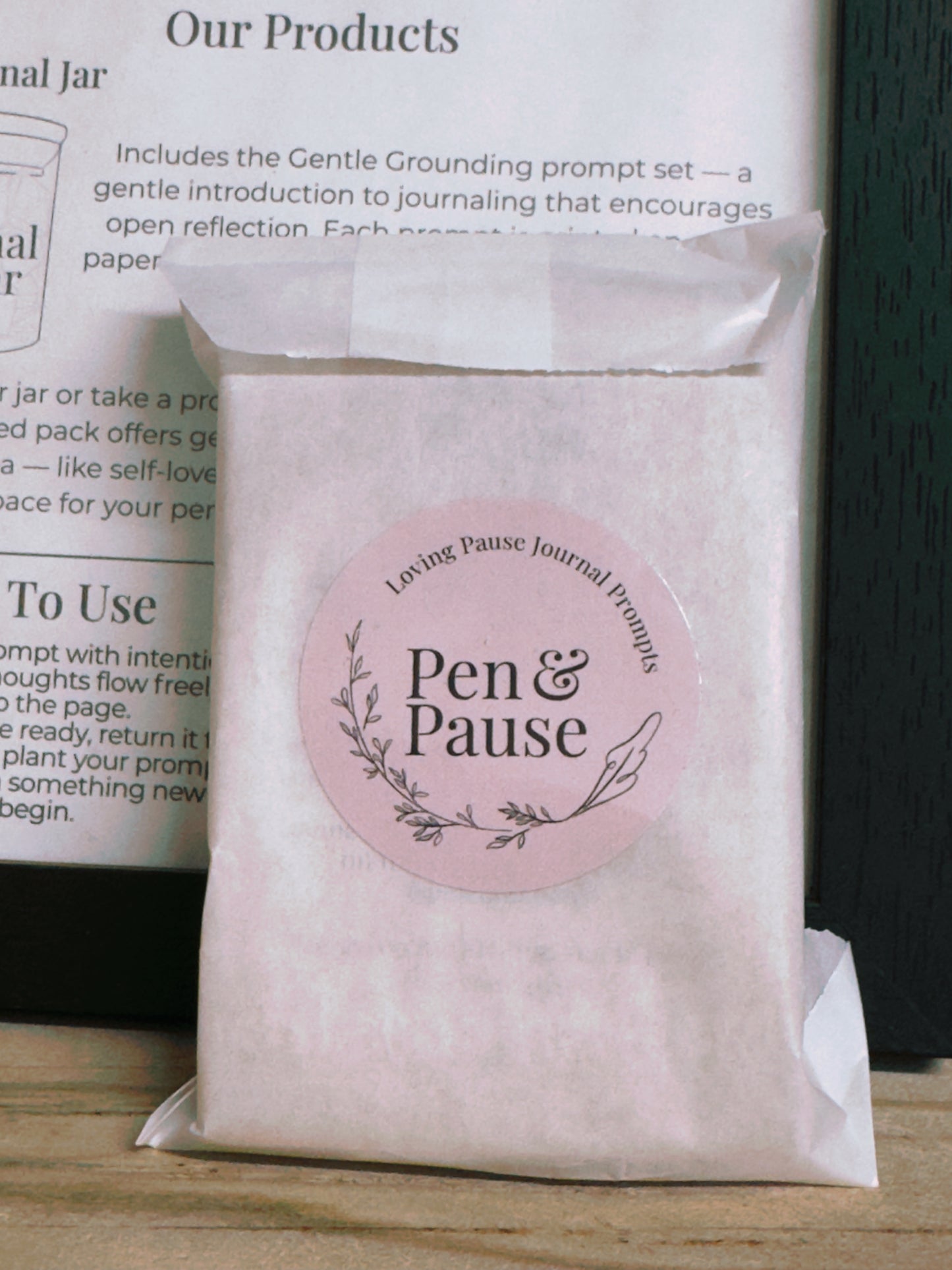 Pen & Pause Journal prompts pack- 'Loving Pause'