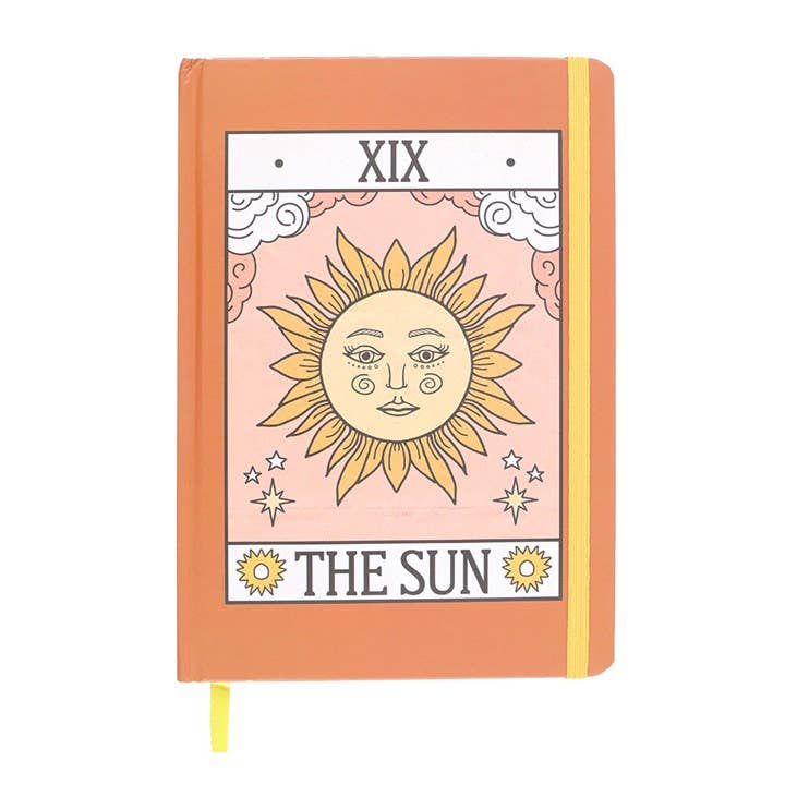 The Sun Vintage Tarot Card A5 Journal/Notebook