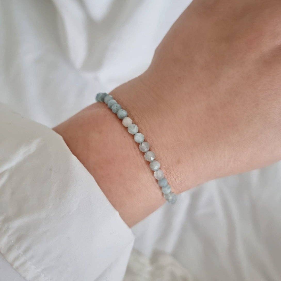 Tiny Aquamarine Bracelet