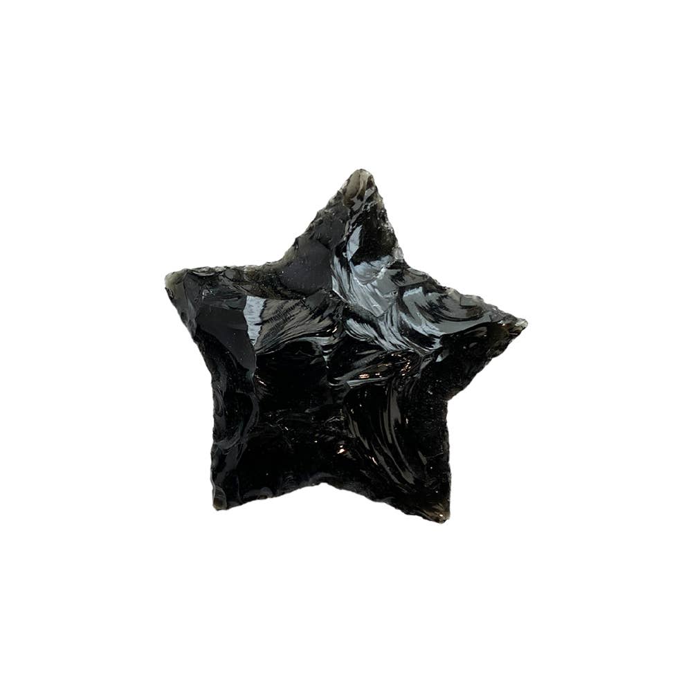 Black Obsidian Star carving