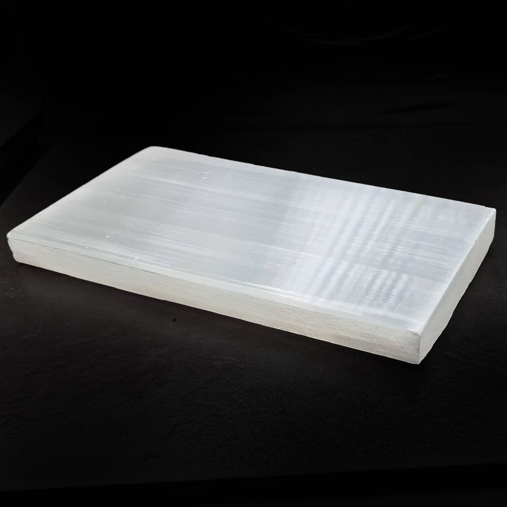 Selenite Rectangle Charging Plate