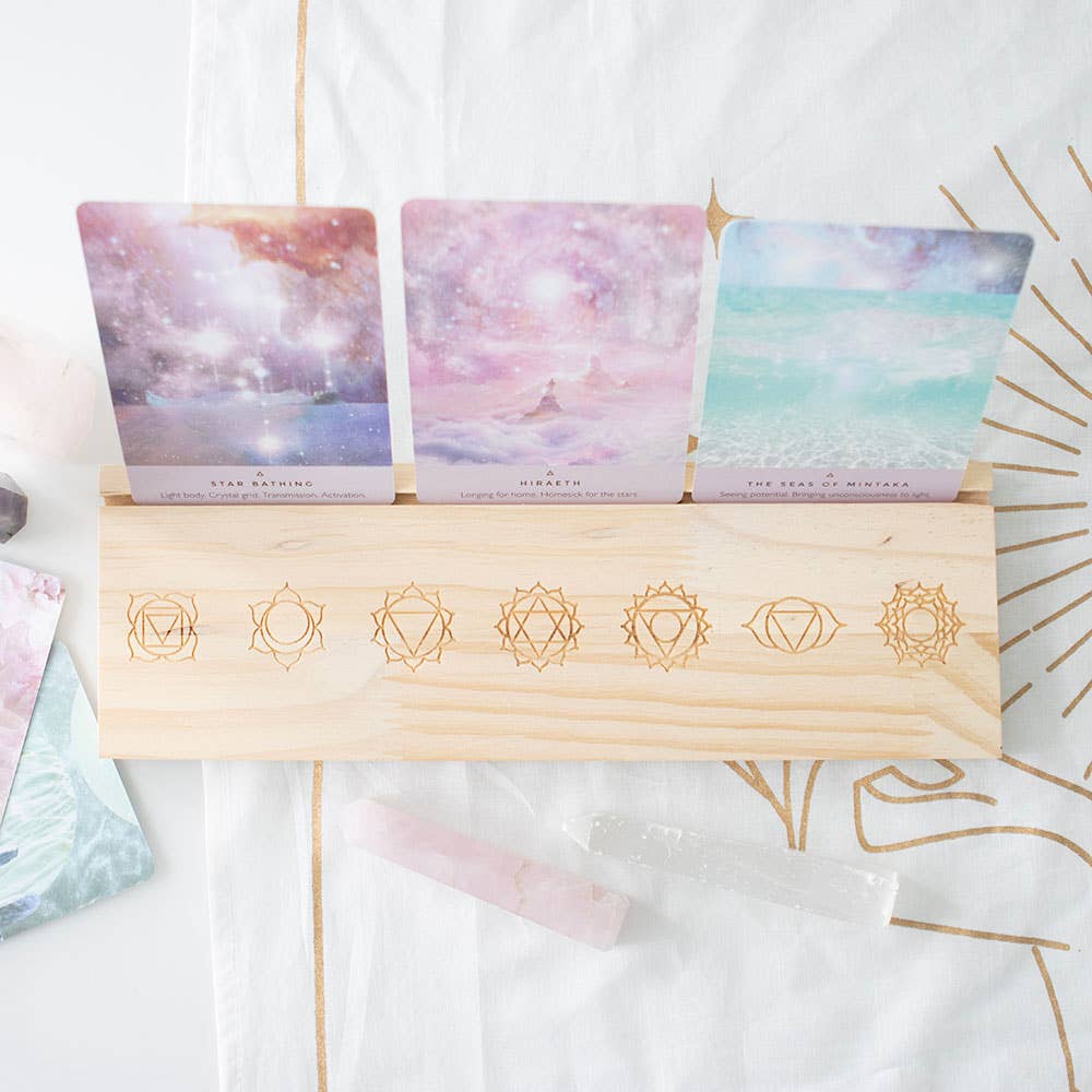 Natural Seven Chakras Tarot Card Stand