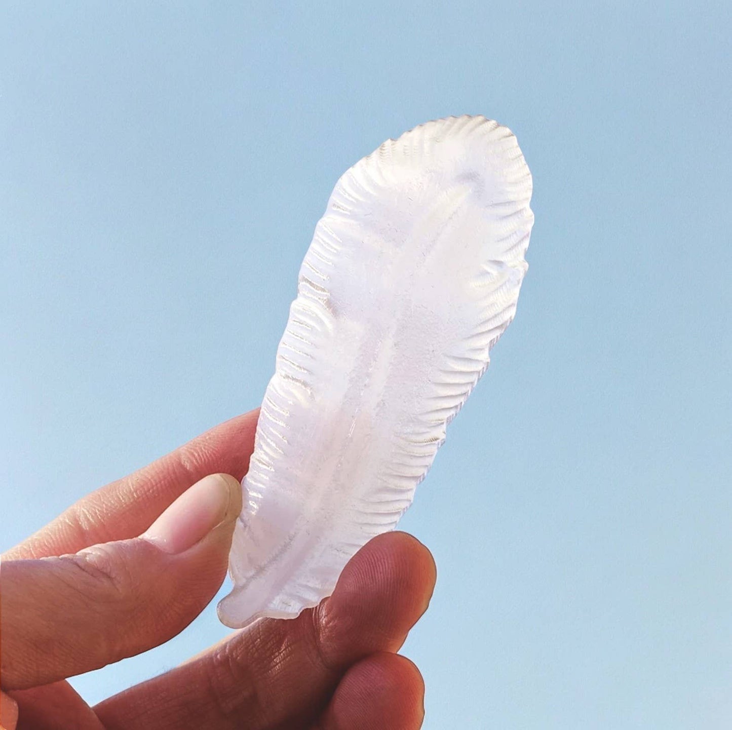 Natural Selenite Feather Crystal