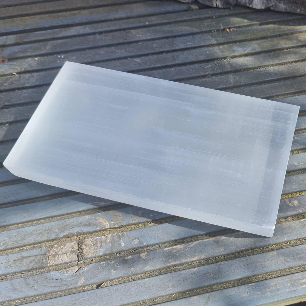 Selenite Rectangle Charging Plate