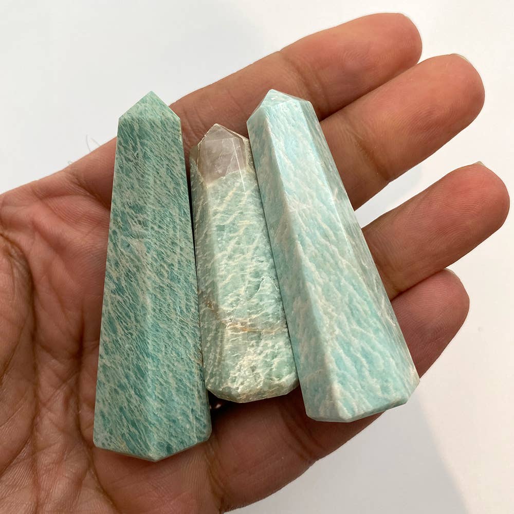 Amazonite Small Obelisk Tower, 5-7cm