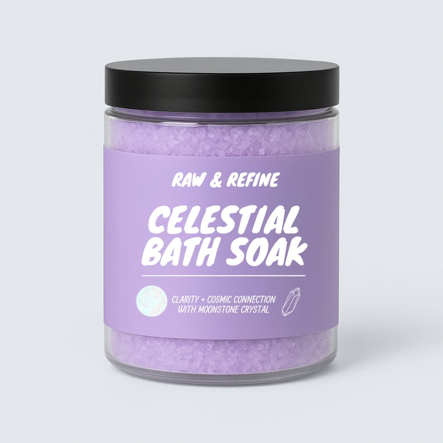 Celestial Bath Soak - Clarity & Cosmic Connection Bath Salts - Moonstone Crystal Infused