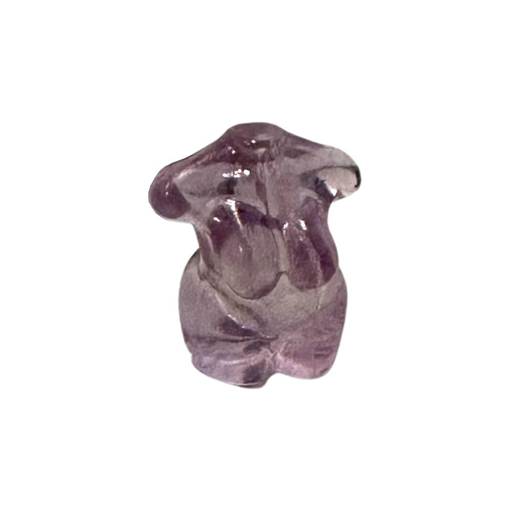Rainbow Fluorite Female Torso Mini Carving - Single piece