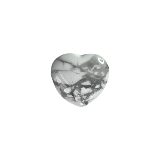 Mini Crystal Heart, 2cm: Howlite