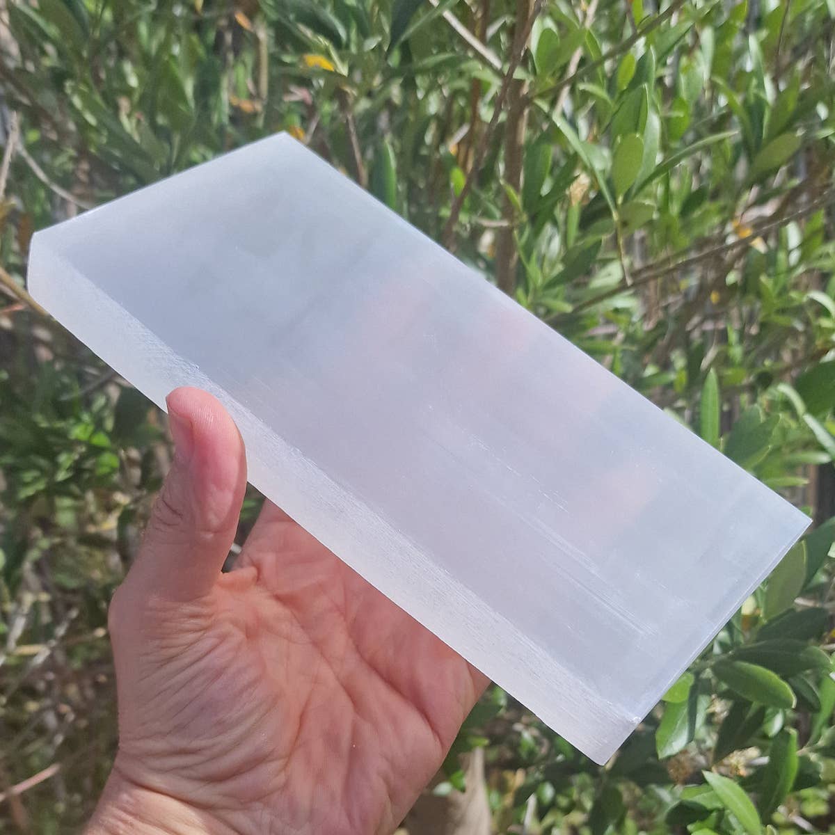 Selenite Rectangle Charging Plate
