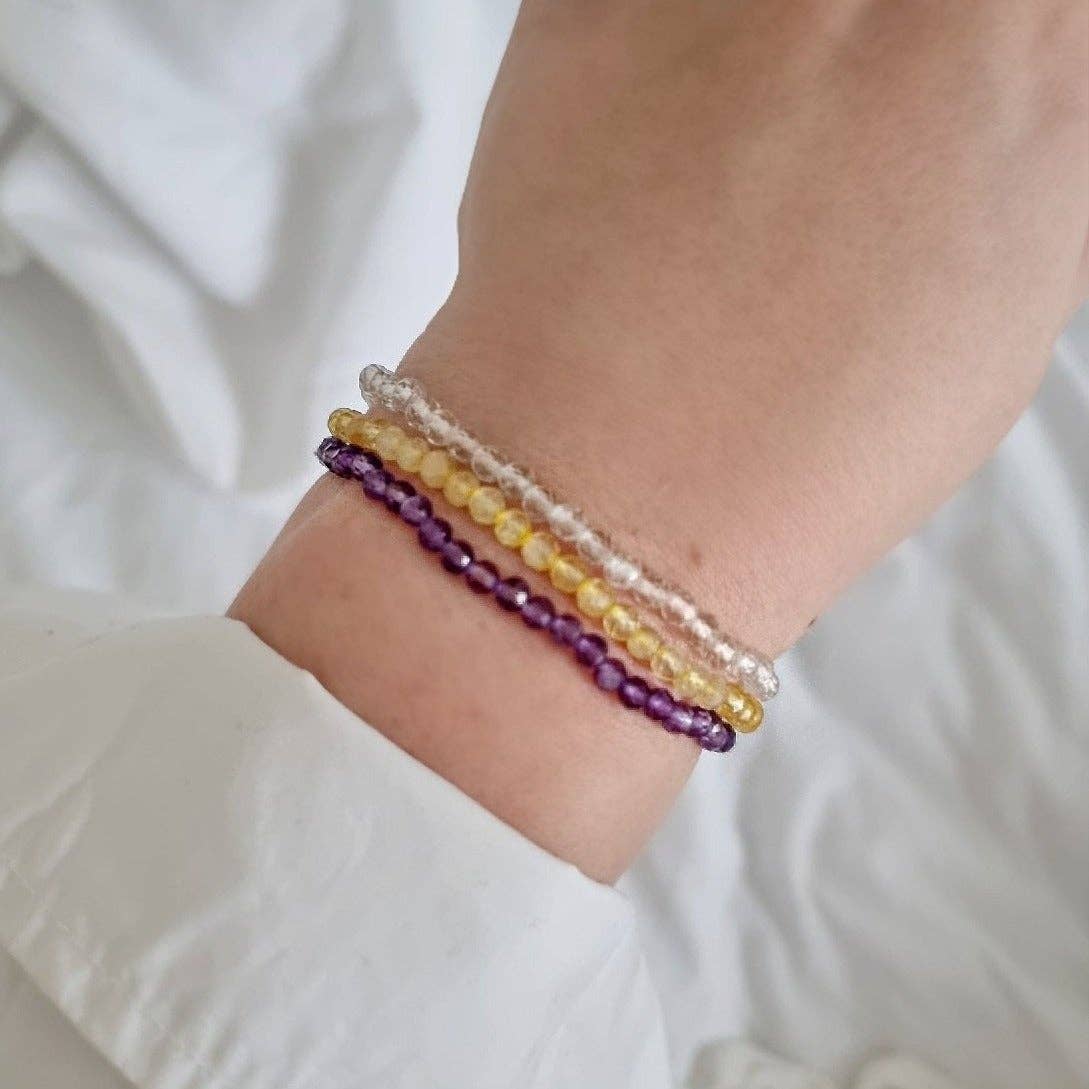 Tiny Amethyst Bracelet