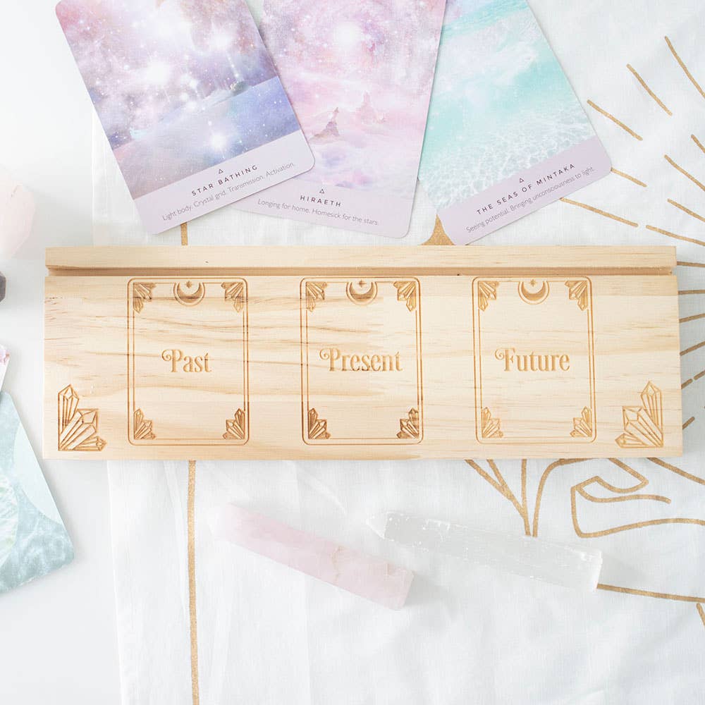 Natural Past Present Future Tarot Card Stand