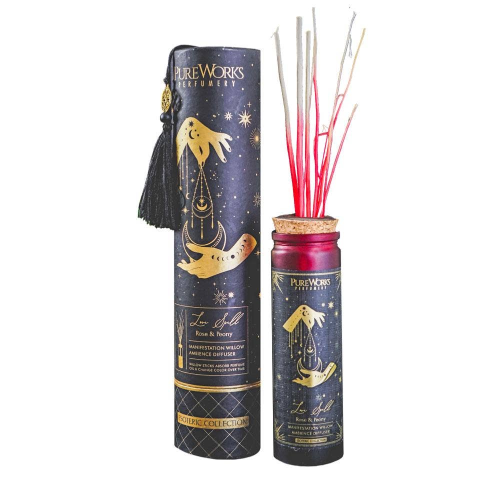 Willow Stick Diffuser Esoteric Love Spell-Rose and Peony