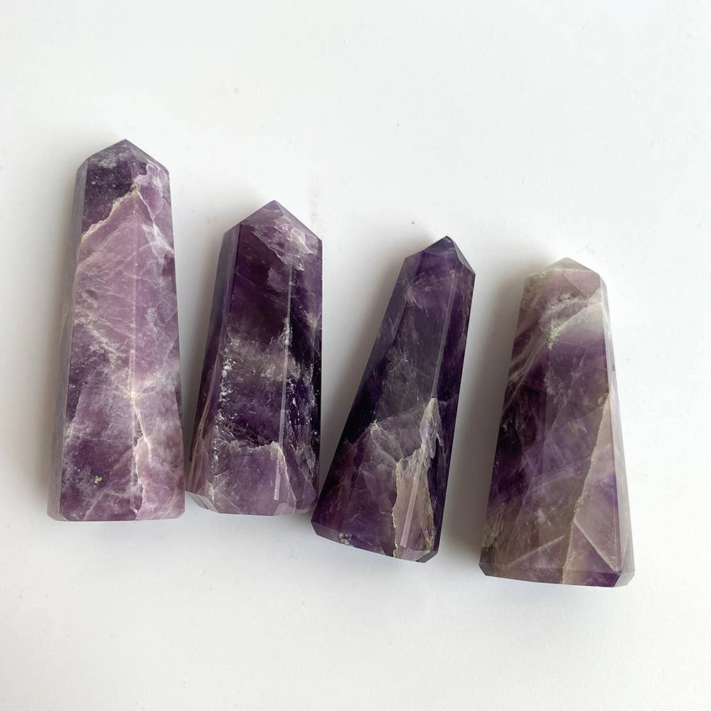 Amethyst Small Obelisk Tower, 5-7cm
