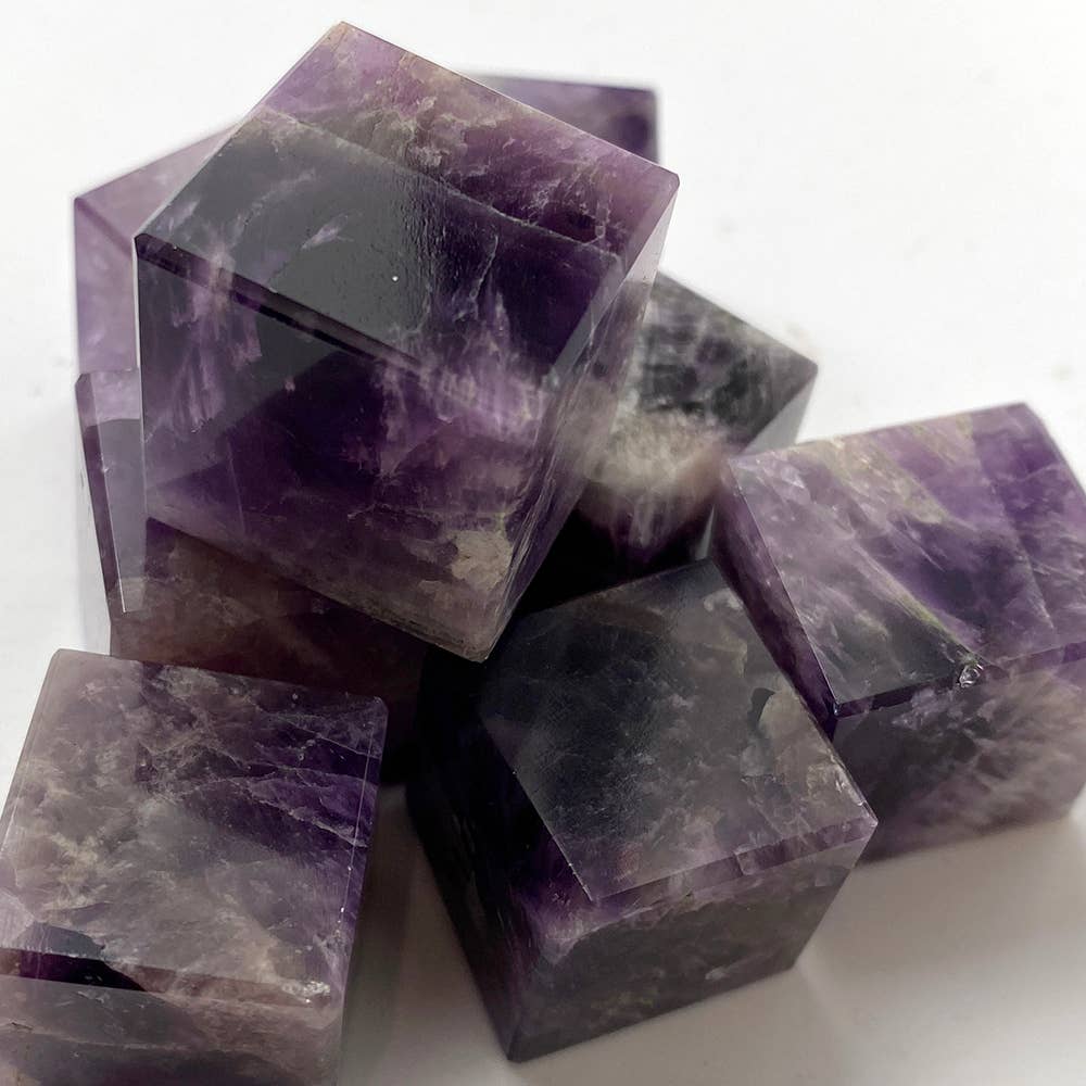 Amethyst Crystal Cube- Small