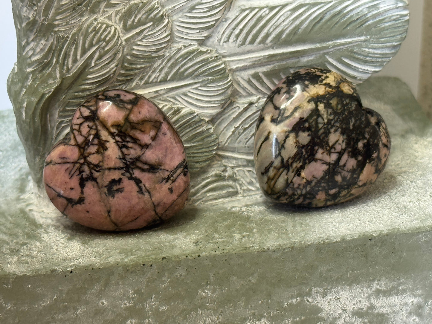 Small Rhodonite Heart