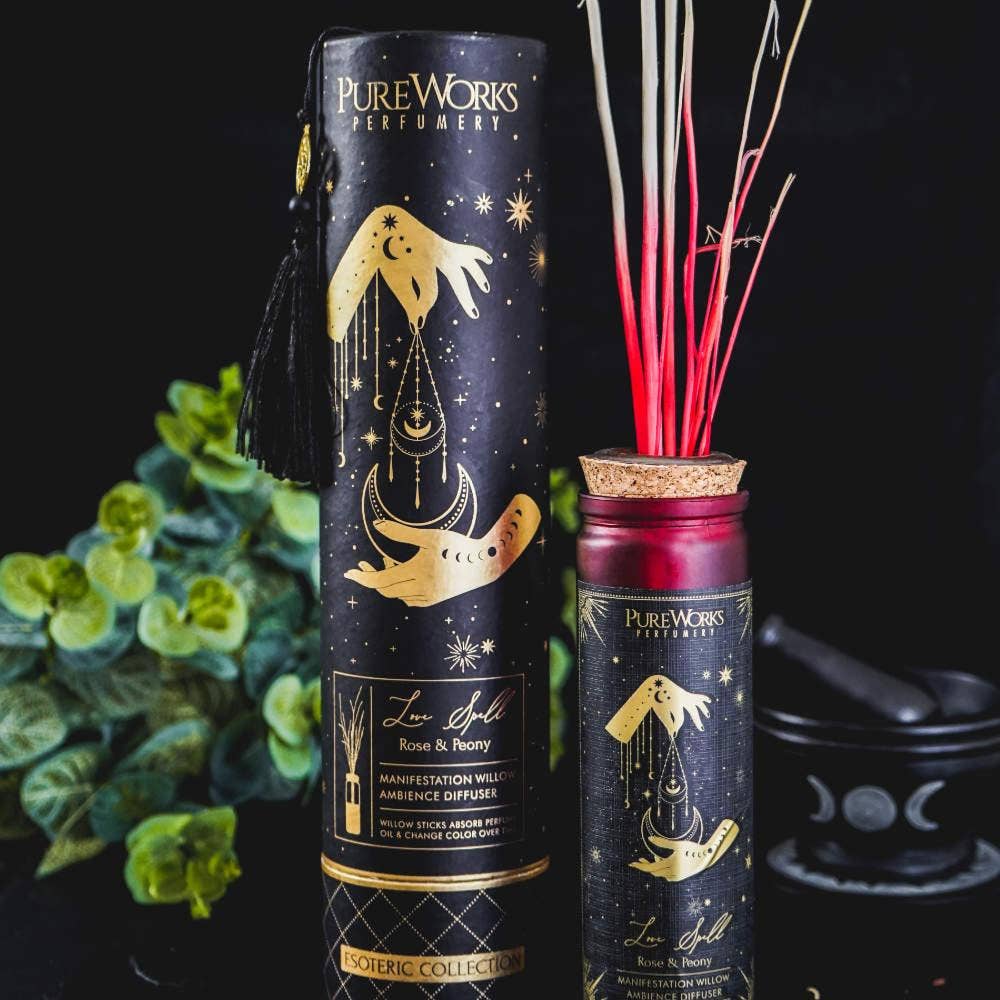 Willow Stick Diffuser Esoteric Love Spell-Rose and Peony