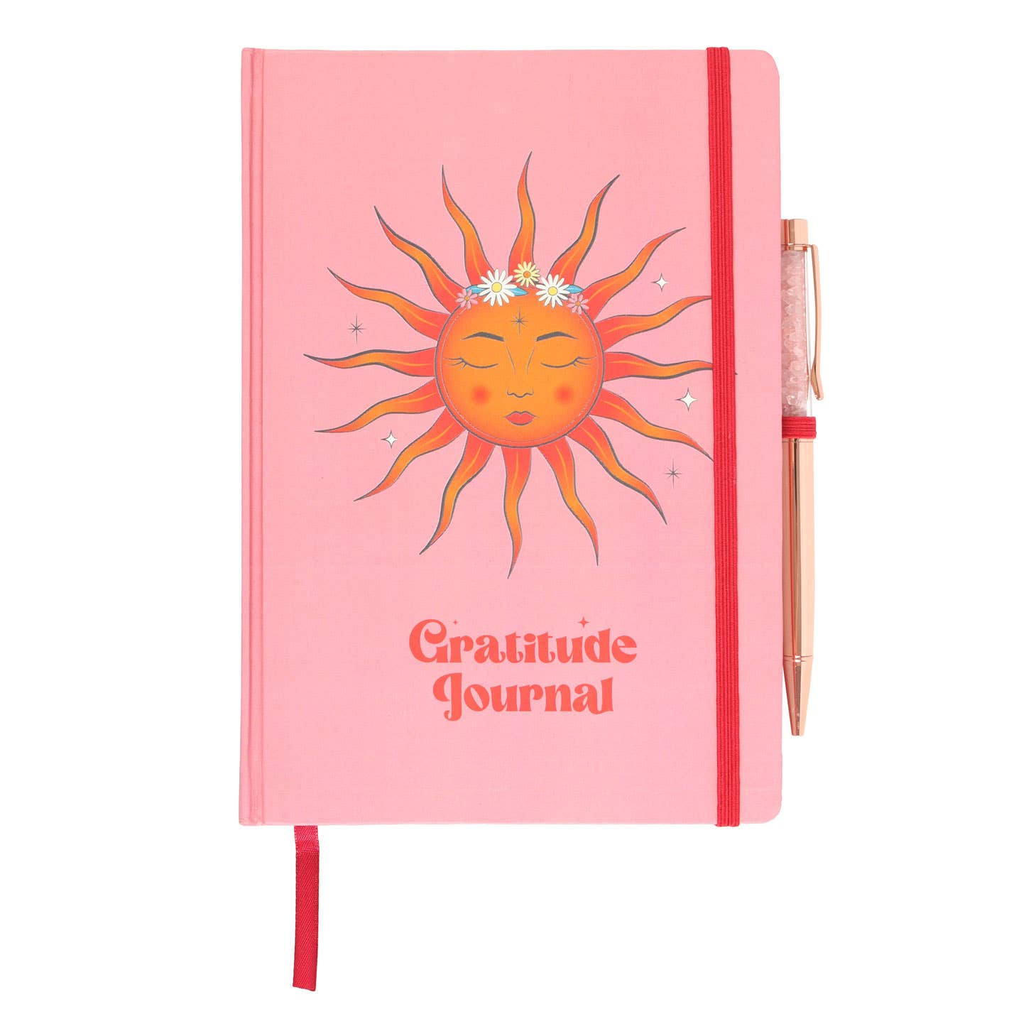The Sun - Gratitude Journal with Rose Quartz Pen