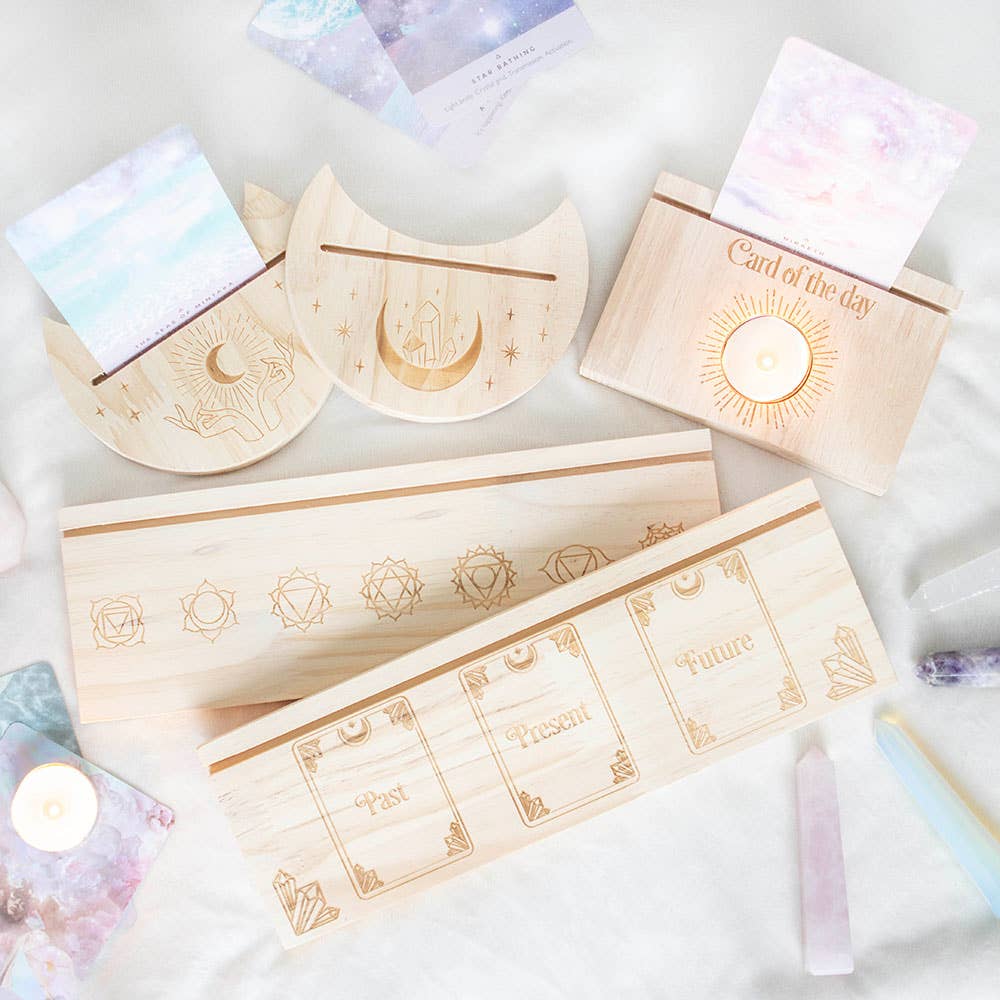 Natural Seven Chakras Tarot Card Stand
