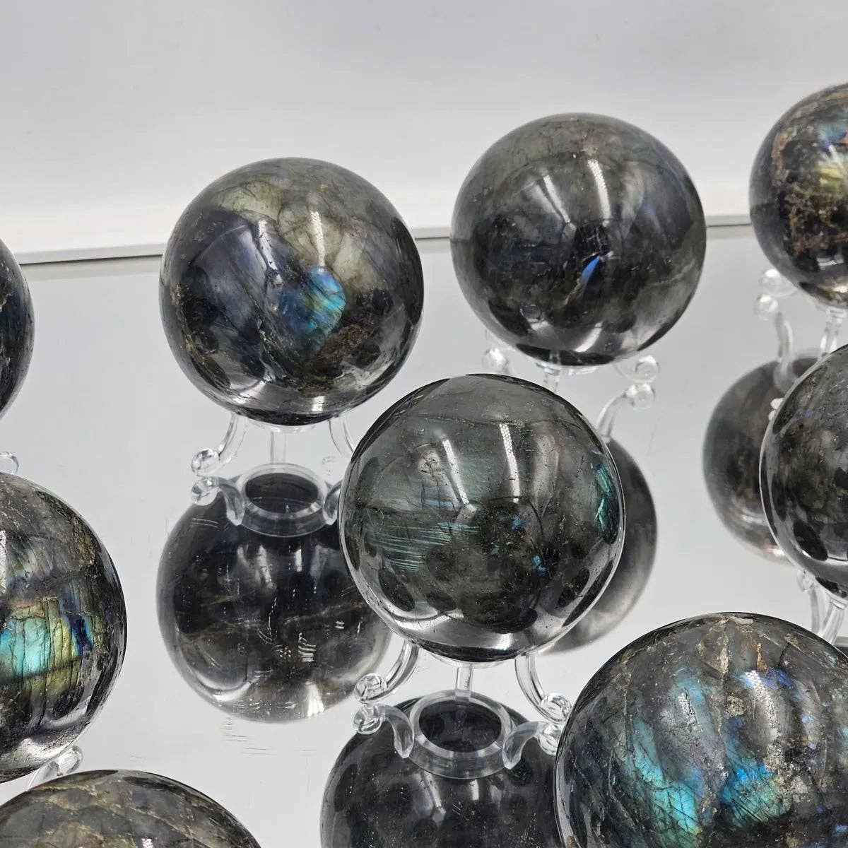Large Labradorite Crystal Sphere- Stunning flash