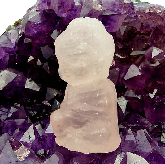 Rose Quartz Buddha, 5cm