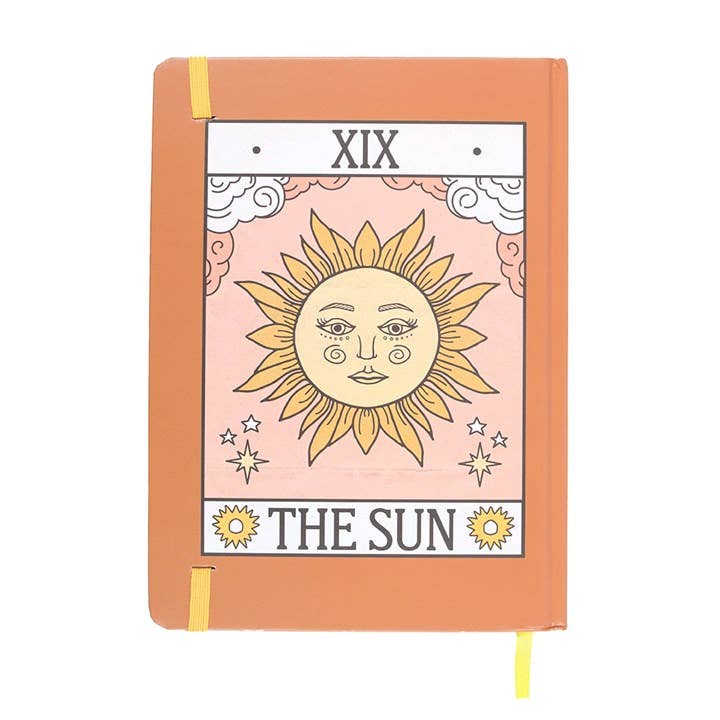 The Sun Vintage Tarot Card A5 Journal/Notebook