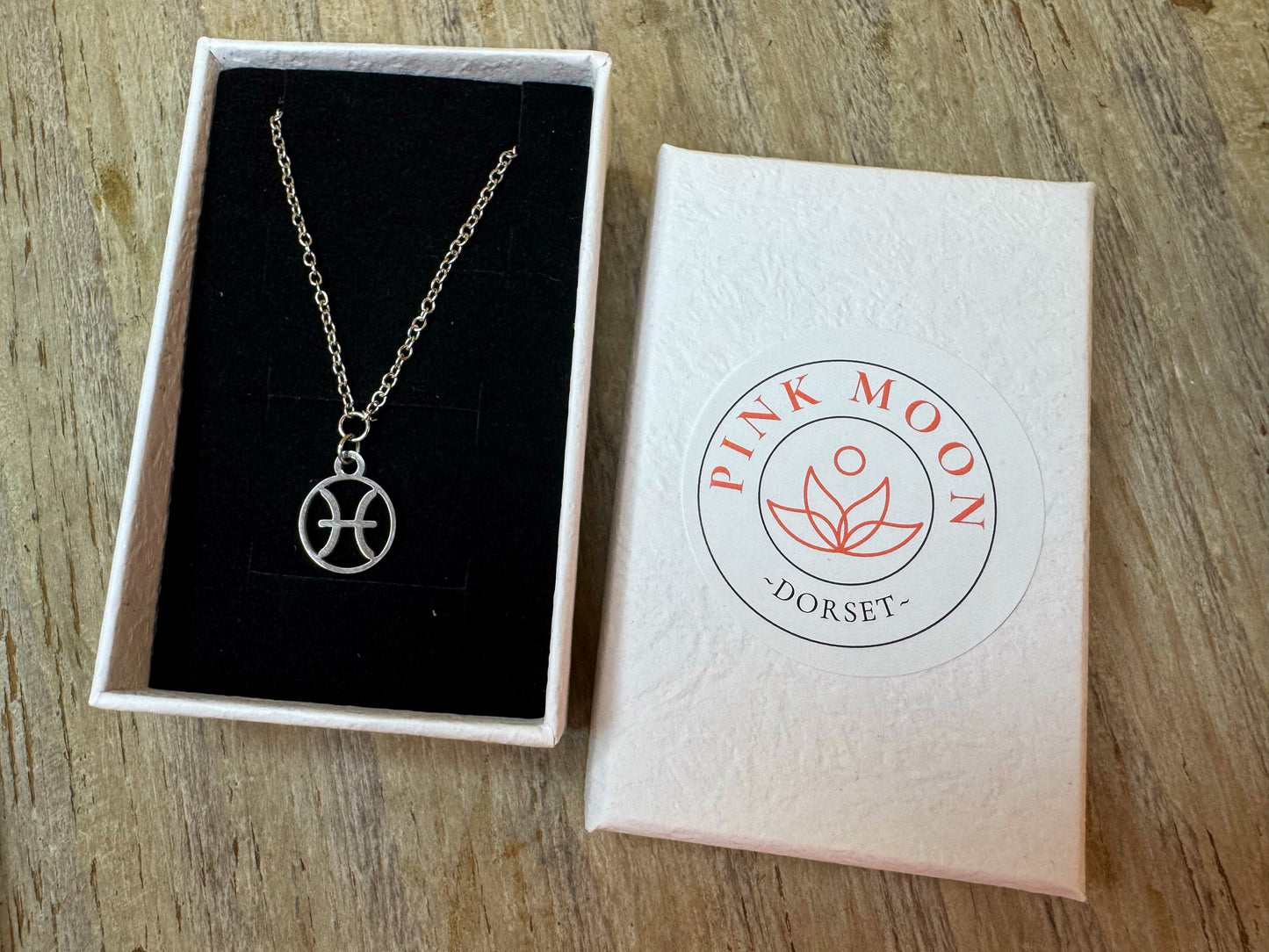 Pisces delicate pendant and chain