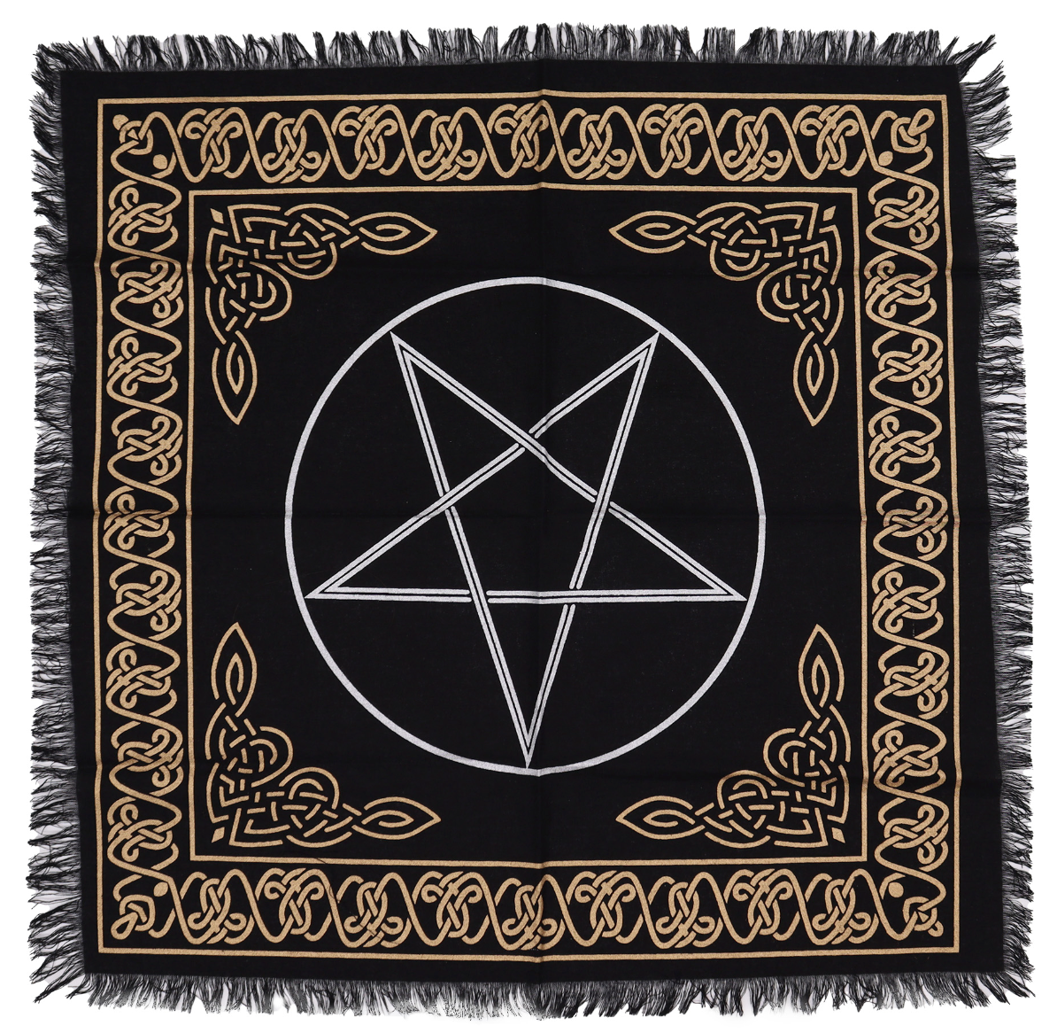 Esoteric Fringed Altar Cloth - Pentagon