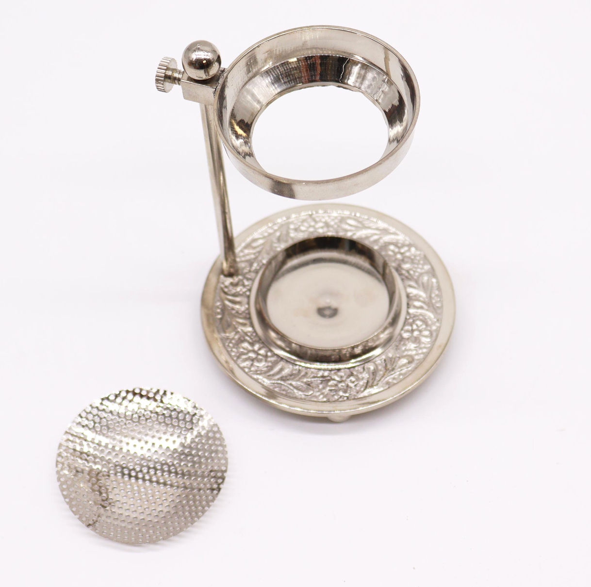 Plated Brass Resin Incense Warmer - Adjustable