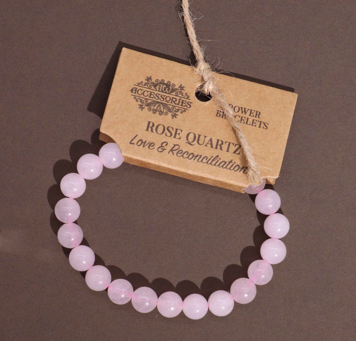Power Bracelet - Rose Quartz
