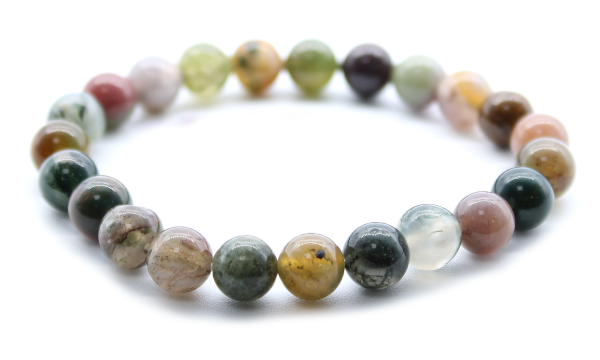 Power Bracelet - Moss Agate