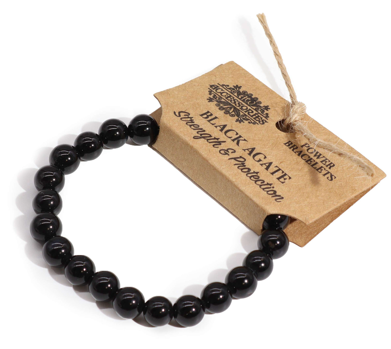 Power Bracelet - Black Agate