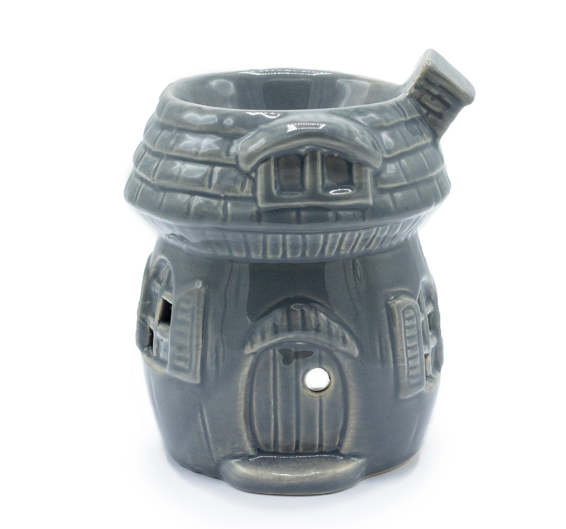 Mushroom House Oil Burner - Grey