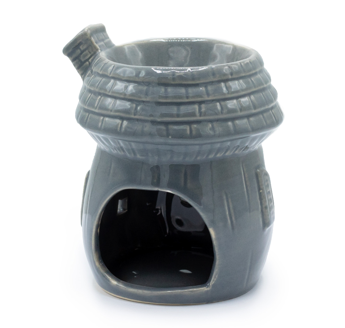 Mushroom House Oil Burner - Grey