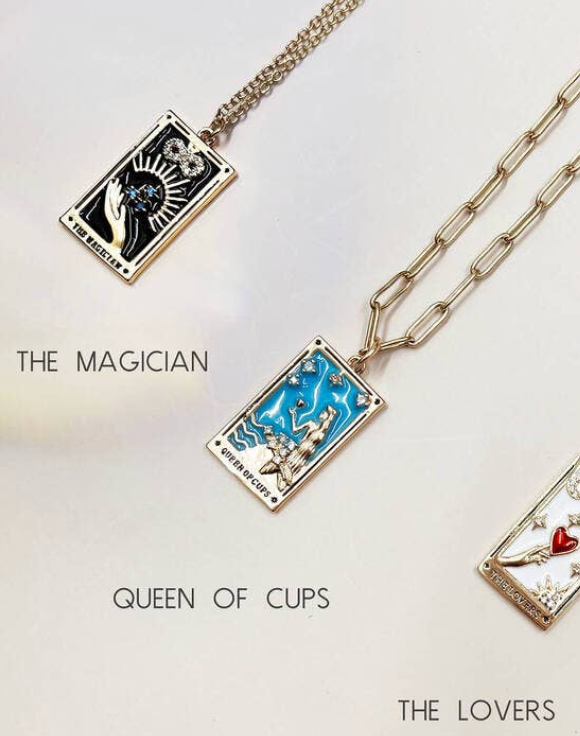 Tarot Pendant Necklace: Queen of Cups