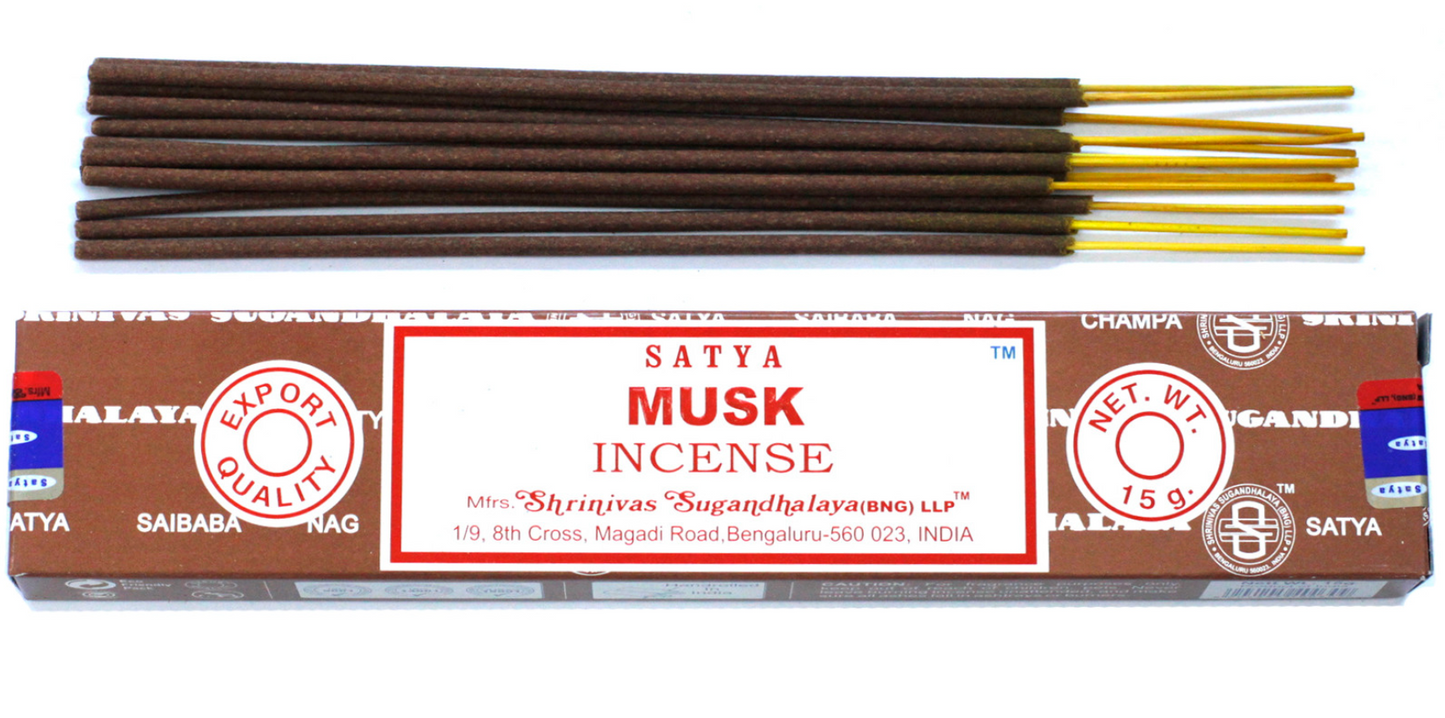 Musk Satya Incense sticks 15g 1 pack