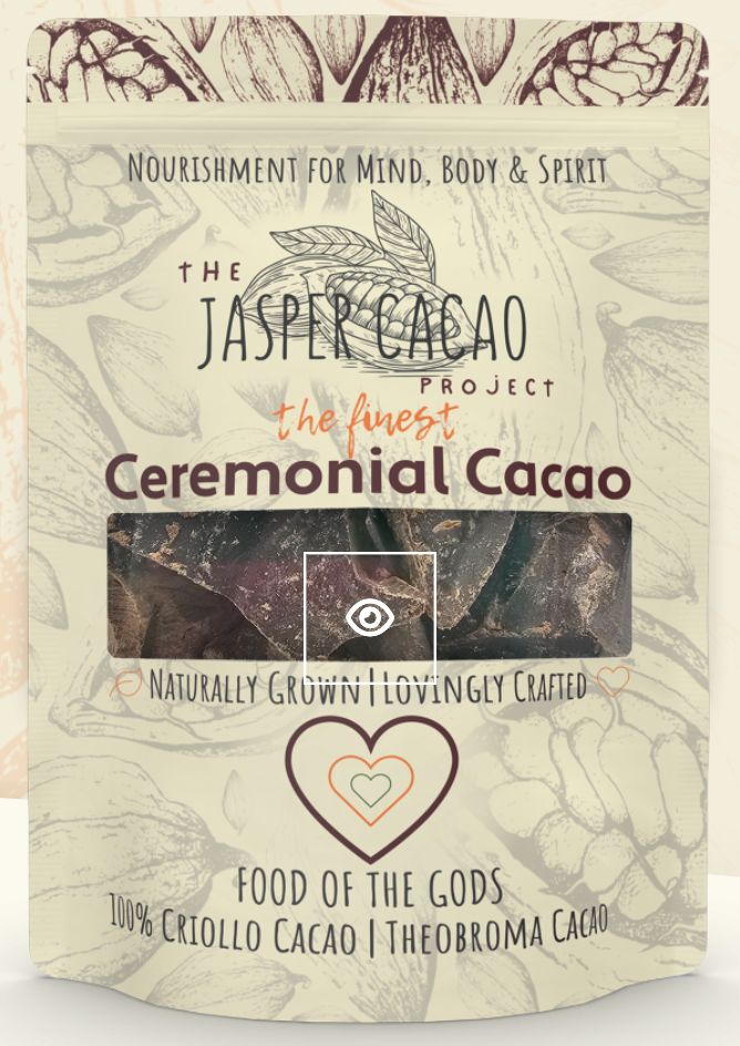 Jasper Cacao Ceremonial Cacao 100% Criollo Bean - 500g bag