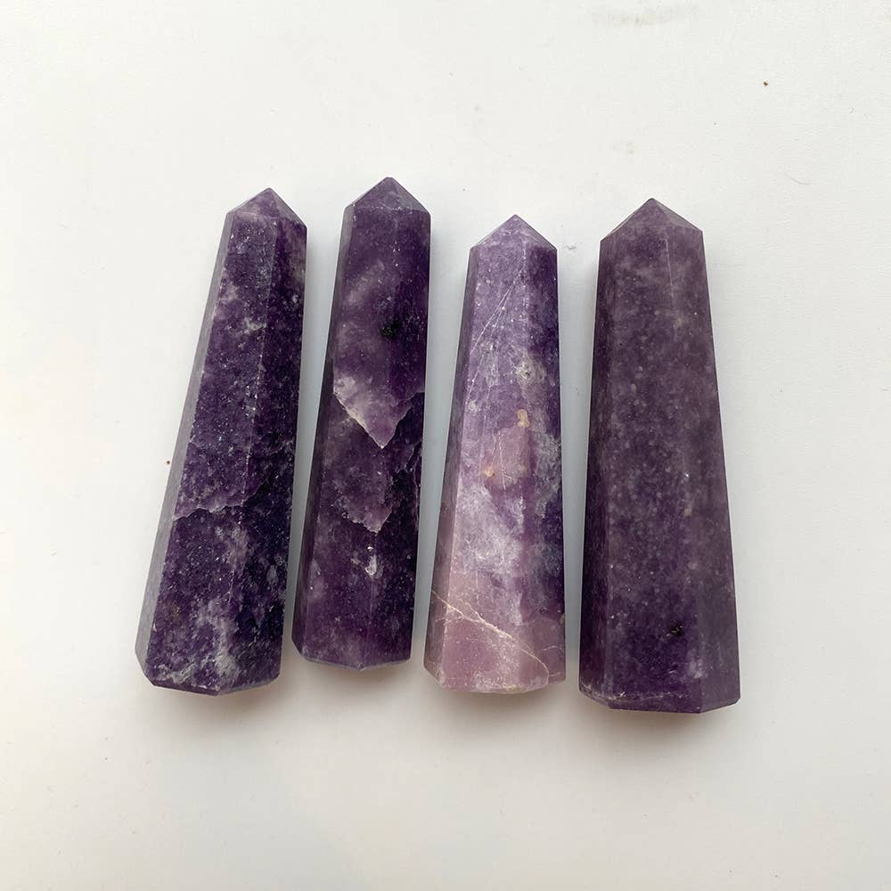 Amethyst Small Obelisk Tower, 5-7cm
