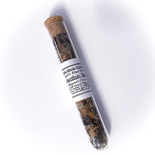 Protection Blend: Magick spell & ritual herbs in a potion test tube by Autumn Alchemy