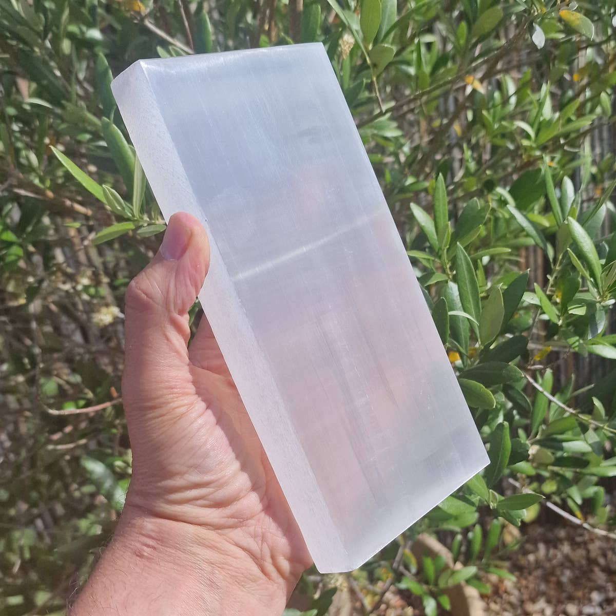 Selenite Rectangle Charging Plate