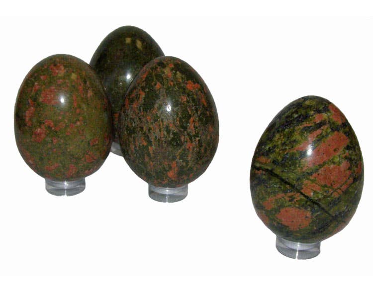 Unakite Egg Carving