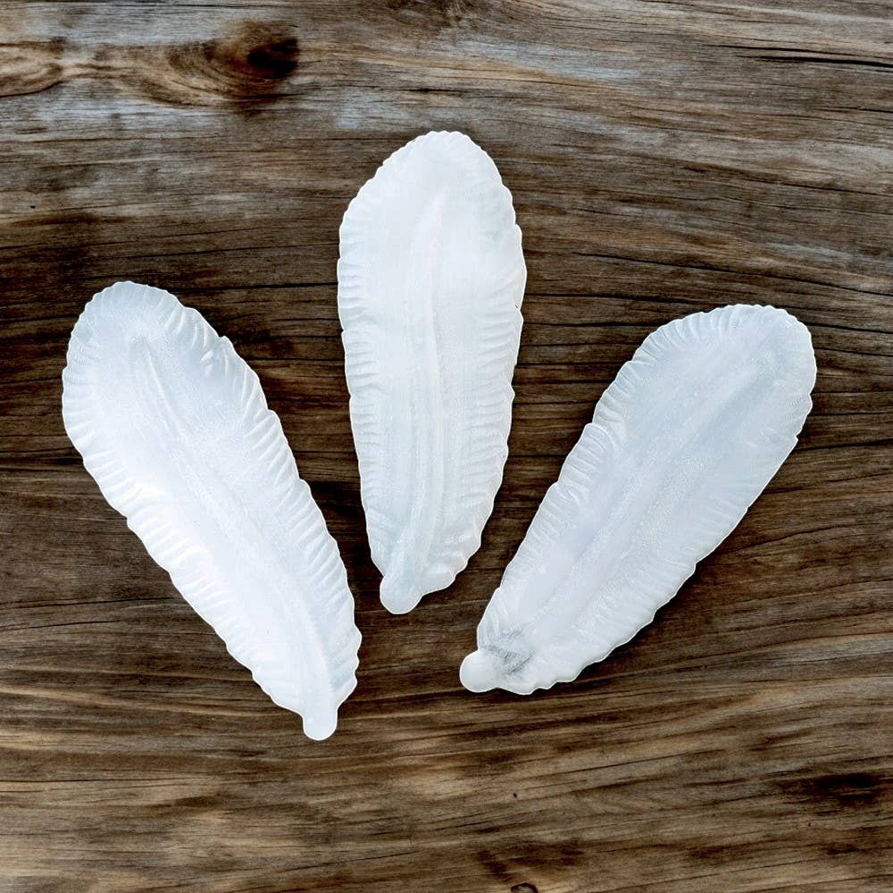 Natural Selenite Feather Crystal
