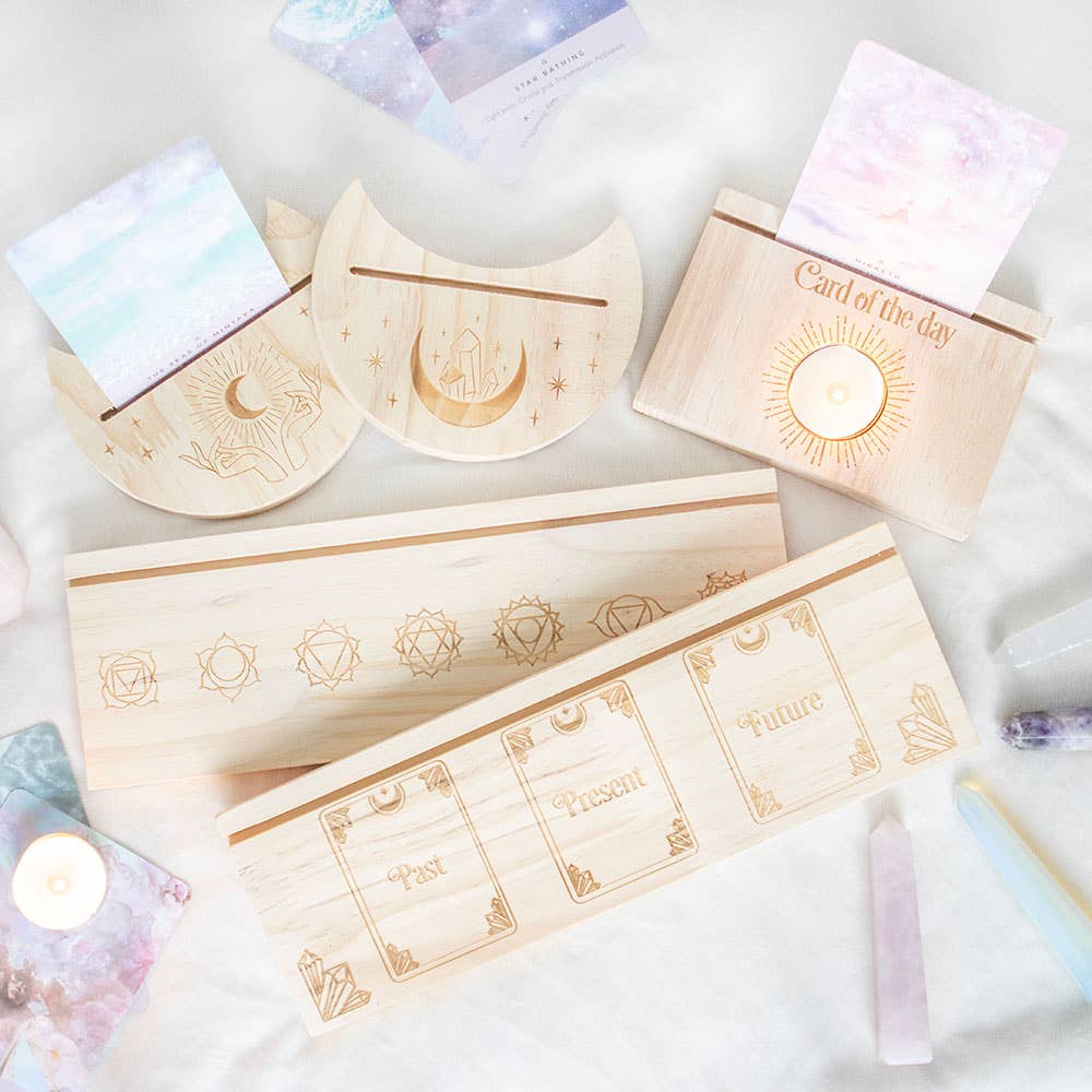Natural Past Present Future Tarot Card Stand