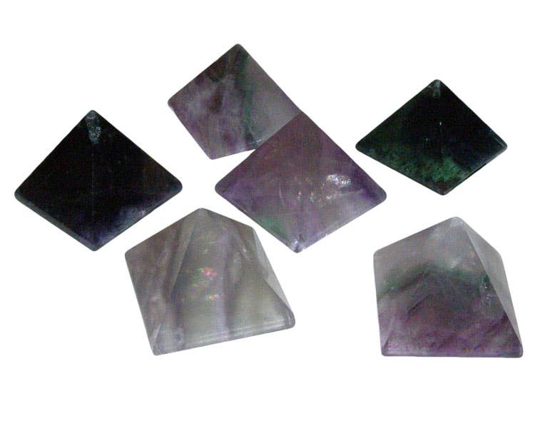 Fluorite Pyramid carving