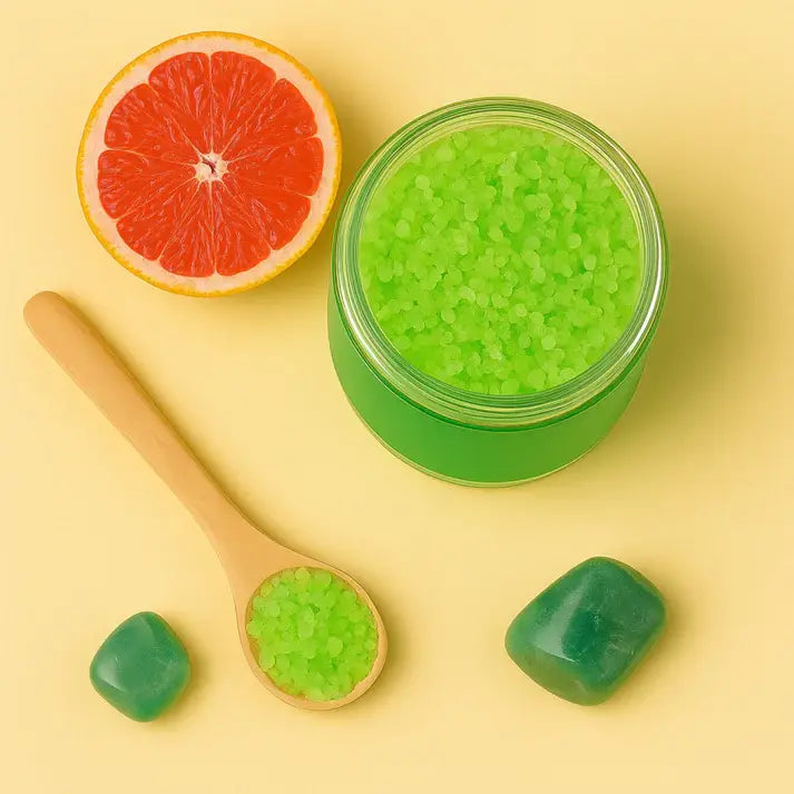 Vibe High Bath Soak - Positivity Ritual Bath Salts - Green Aventurine Crystal Infused