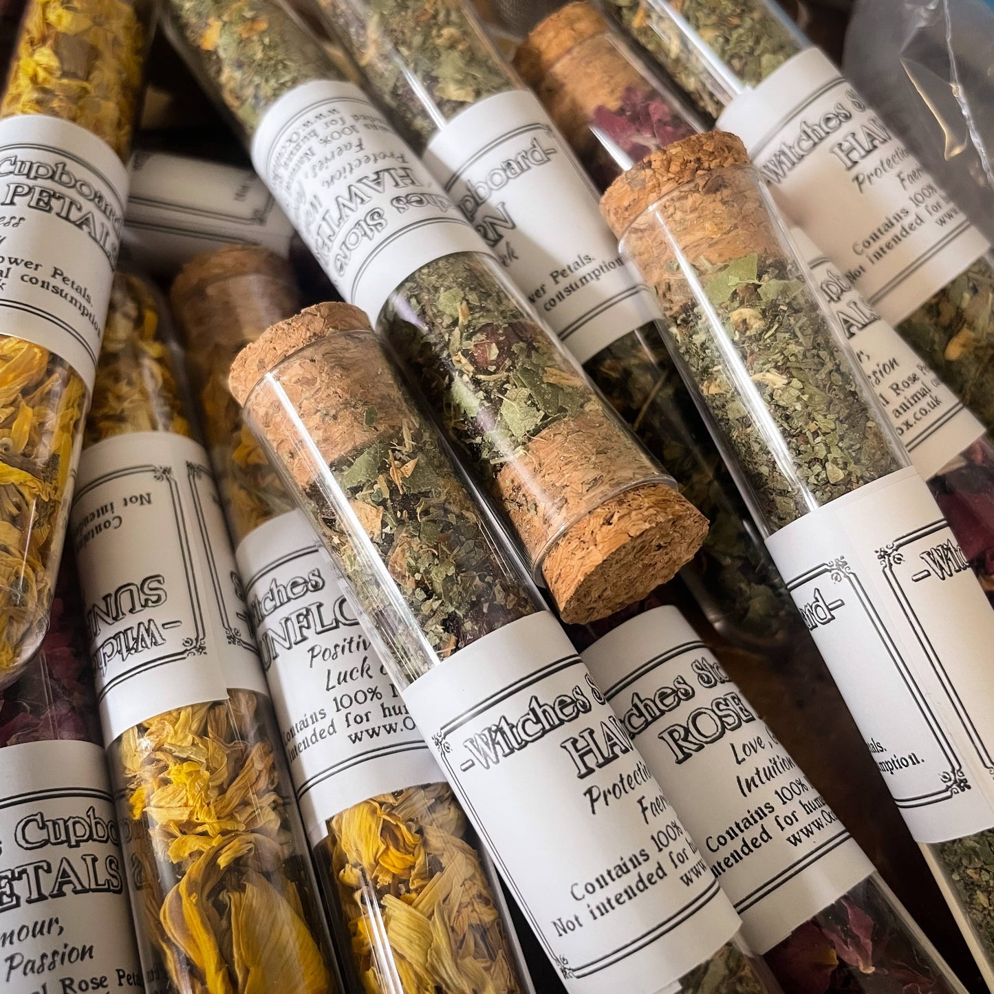 Love Blend: Magick spell & ritual herbs in a potion test tube by Autumn Alchemy