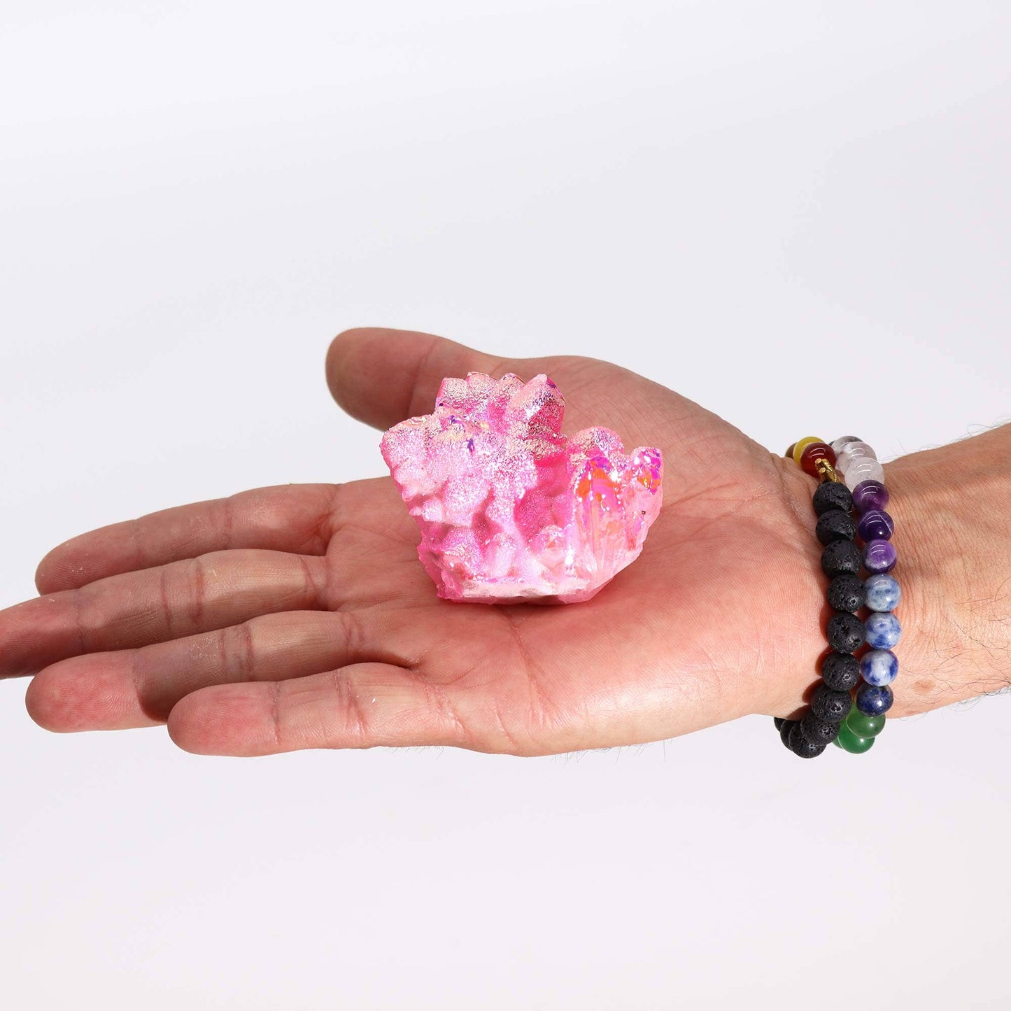 Aura Rose Halo Quartz - Enhanced Quartz