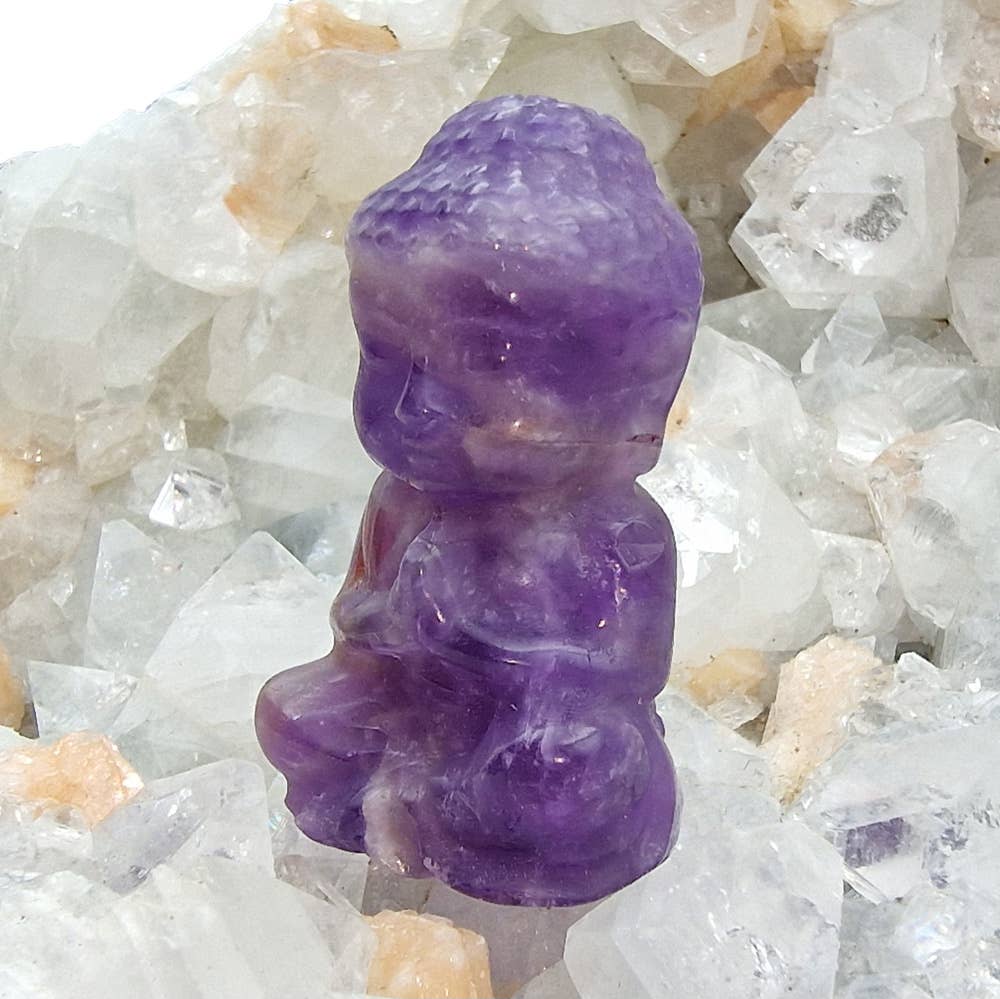 Amethyst Buddha Carving