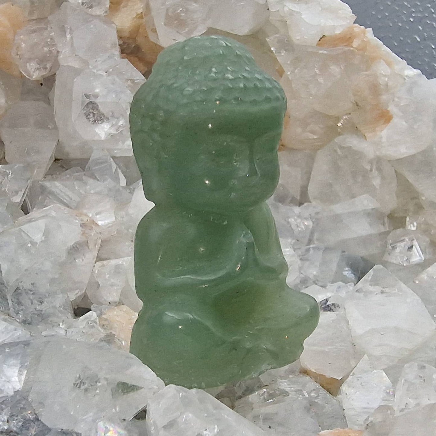 Green Aventurine Buddha carving
