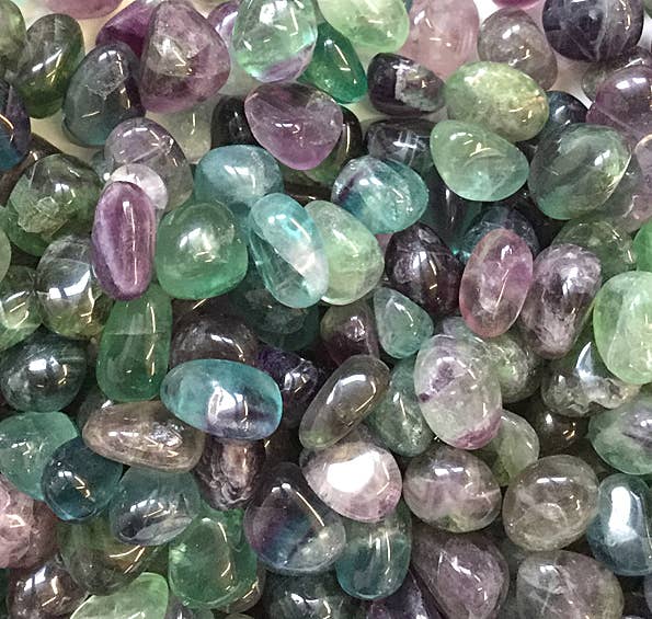 Fluorite Rainbow Tumble Stone