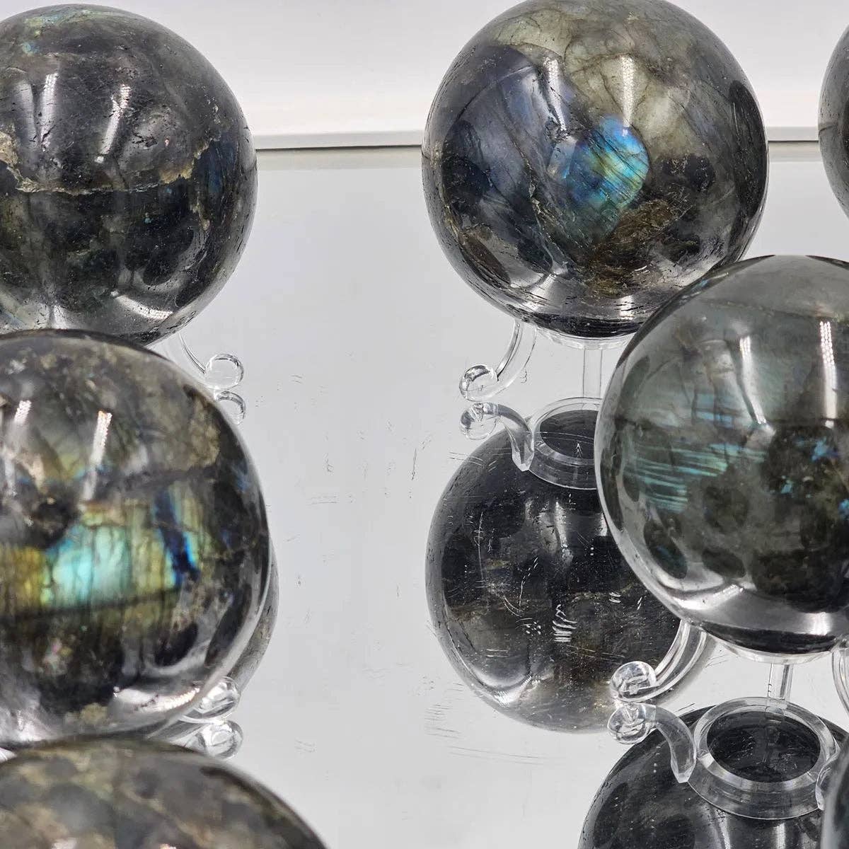 Large Labradorite Crystal Sphere- Stunning flash